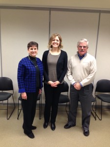(left to right) New and reelected LHC Board members Sue Bogan, Cassie Martin and Max Hank. Not pictured: Shane Sommers